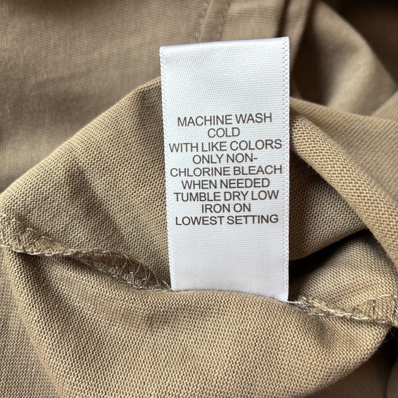 Essentials Fear Of God Heavyweight Tee Short Sleeve Tan Olive Large - Picture 5 of 9